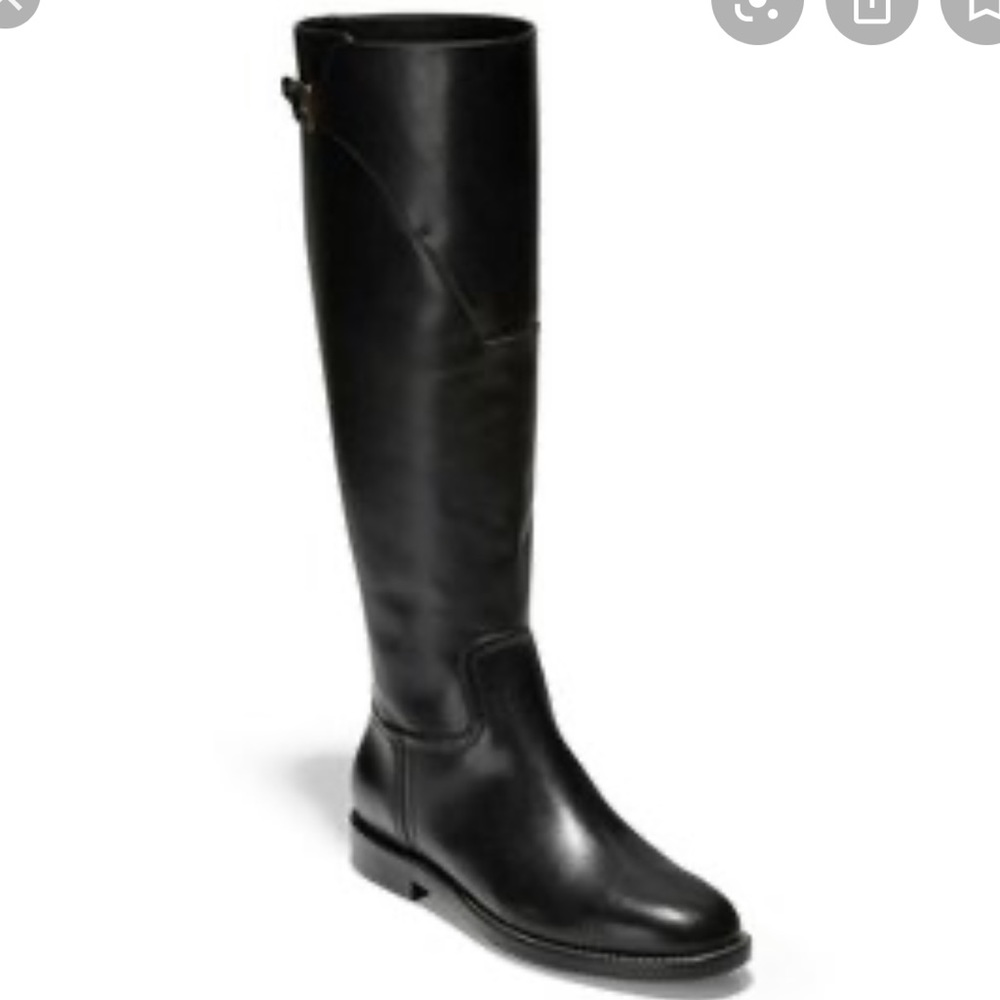 Cole Haan Harrington Knee High Boot black riding